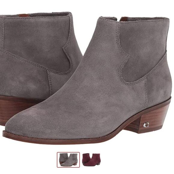 Coach Dannie Bootie Gray Suede Size 9.5 - Picture 1 of 11